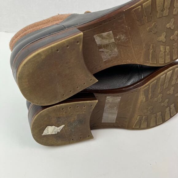 Kensie Sz 8.5 Sissel Brown Distressed Lace-up Oxford Ankle Booties Academia - Picture 14 of 16